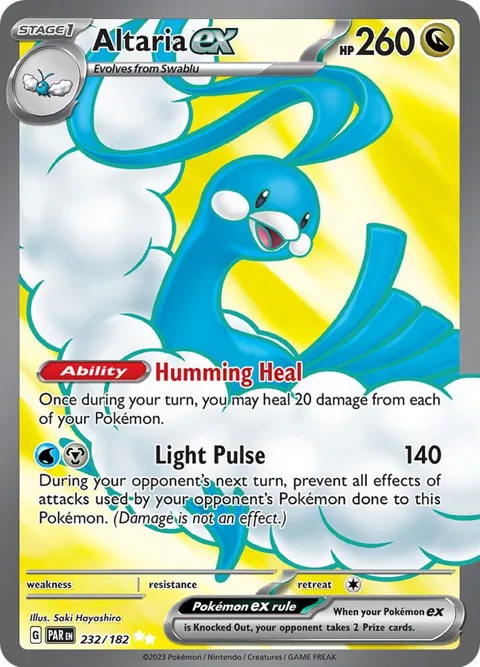 Altaria ex #232/182 Holofoil Pokémon card from Paradox Rift