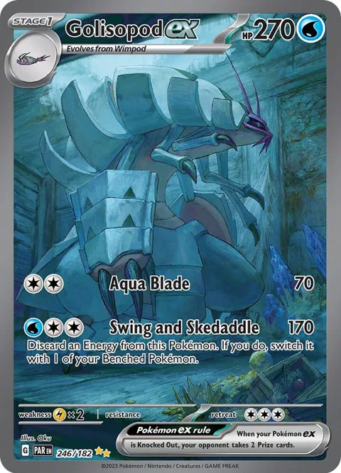 Golisopod ex #246/182 Holofoil Pokémon card from Paradox Rift