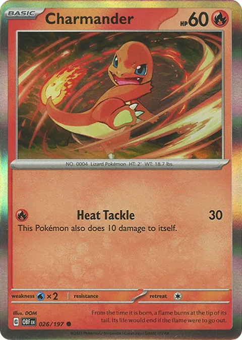 Charmander #026/197 Holofoil Pokémon card from Miscellaneous Cards & Products