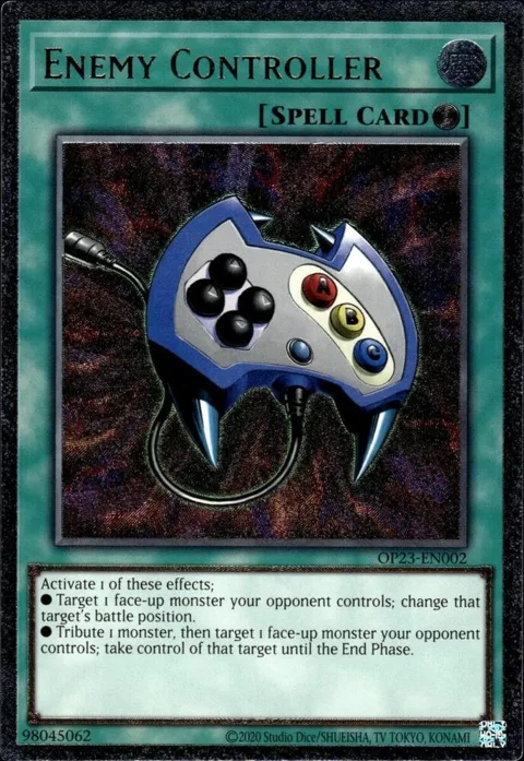 Enemy Controller Ultimate Rare OP23-EN002 Yu-Gi-Oh card from OTS Tournament Pack 23