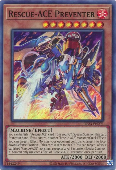 Rescue-ACE Preventer OP23-EN007 Yu-Gi-Oh card from OTS Tournament Pack 23