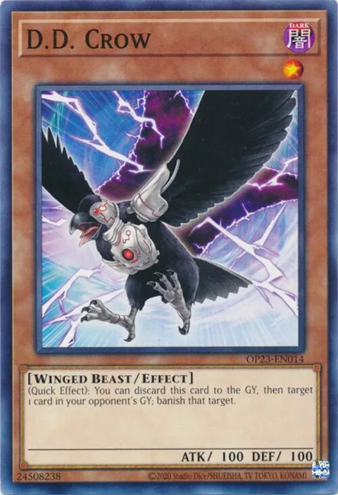 D.D. Crow OP23-EN014 Yu-Gi-Oh card from OTS Tournament Pack 23