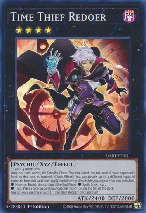 Time Thief Redoer RA01-EN041 Yu-Gi-Oh card from 25th Anniversary Rarity Collection