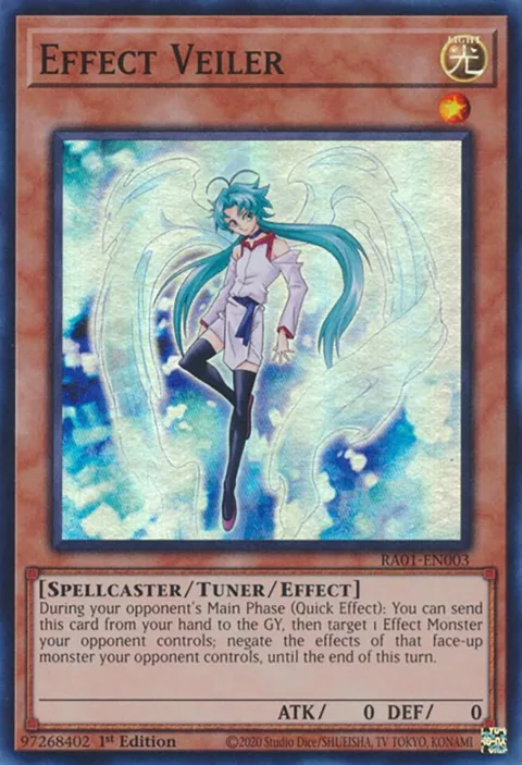 Effect Veiler RA01-EN003 Yu-Gi-Oh card from 25th Anniversary Rarity Collection