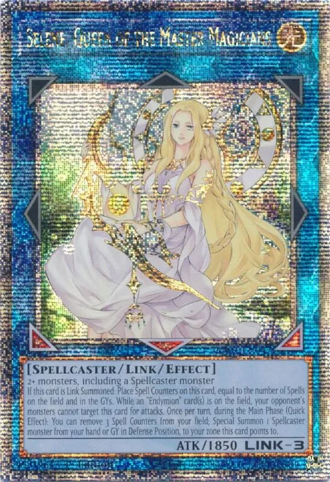 Selene, Queen of the Master Magicians Quarter Century Secret Rare RA01-EN047 Yu-Gi-Oh card from 25th Anniversary Rarity Collection