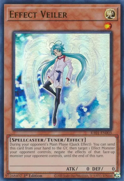 Effect Veiler Ultra Rare RA01-EN003 Yu-Gi-Oh card from 25th Anniversary Rarity Collection