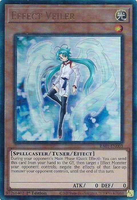 Effect Veiler Prismatic Ultimate Rare RA01-EN003 Yu-Gi-Oh card from 25th Anniversary Rarity Collection