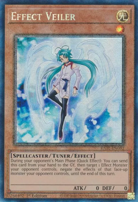 Effect Veiler Prismatic Collector's Rare RA01-EN003 Yu-Gi-Oh card from 25th Anniversary Rarity Collection