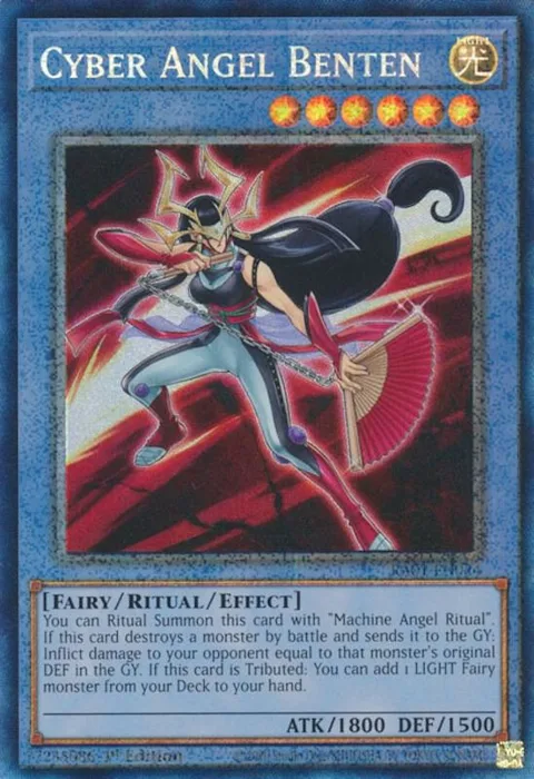 Cyber Angel Benten Prismatic Collector's Rare RA01-EN024 Yu-Gi-Oh card from 25th Anniversary Rarity Collection