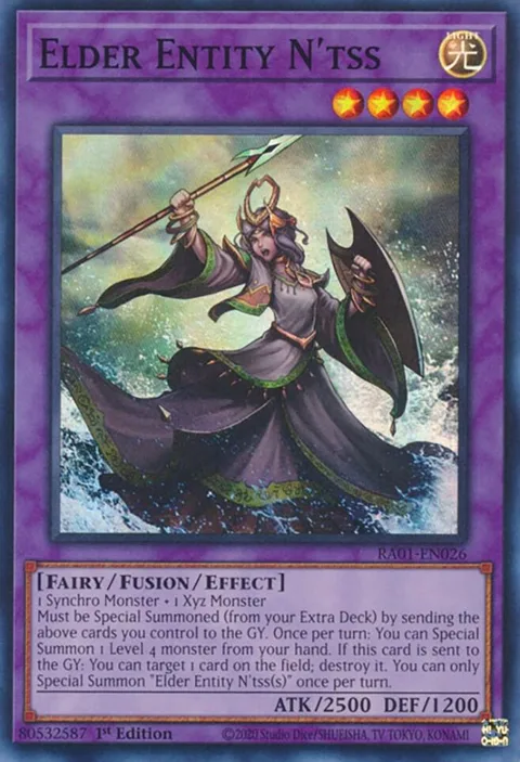Elder Entity N'tss RA01-EN026 Yu-Gi-Oh card from 25th Anniversary Rarity Collection
