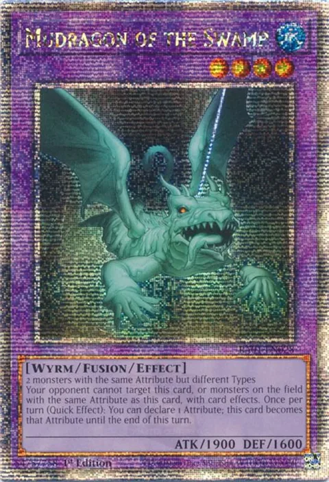 Mudragon of the Swamp Quarter Century Secret Rare RA01-EN028 Yu-Gi-Oh card from 25th Anniversary Rarity Collection