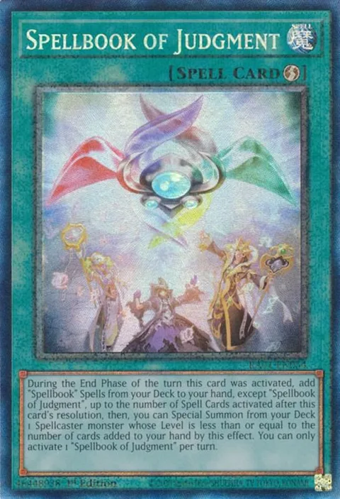 Spellbook of Judgment Prismatic Collector's Rare RA01-EN054 Yu-Gi-Oh card from 25th Anniversary Rarity Collection