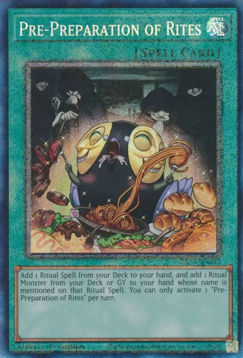 Pre-Preparation of Rites Prismatic Collector's Rare RA01-EN055 Yu-Gi-Oh card from 25th Anniversary Rarity Collection