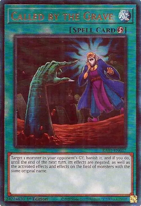 Called by the Grave Prismatic Ultimate Rare RA01-EN057 Yu-Gi-Oh card from 25th Anniversary Rarity Collection