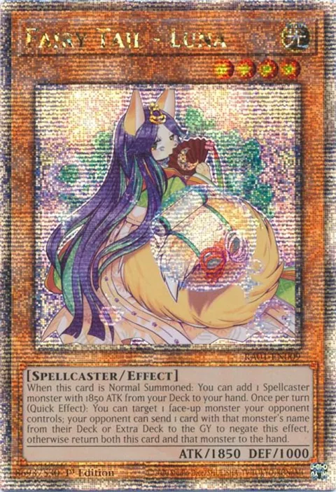 Fairy Tail - Luna Quarter Century Secret Rare RA01-EN009 Yu-Gi-Oh card from 25th Anniversary Rarity Collection