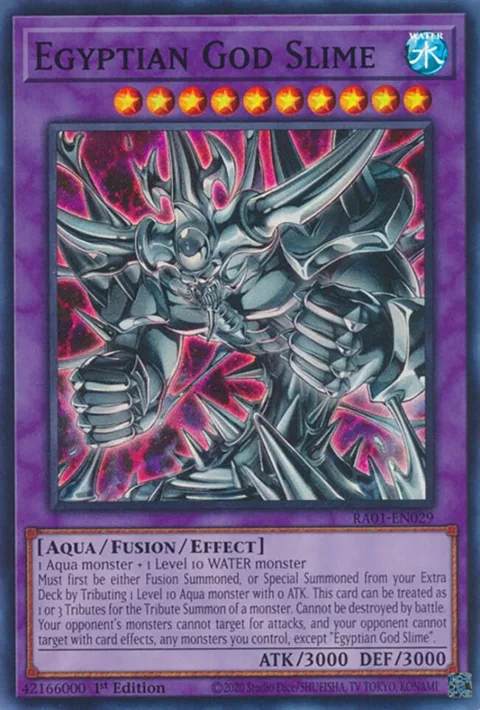 Egyptian God Slime RA01-EN029 Yu-Gi-Oh card from 25th Anniversary Rarity Collection