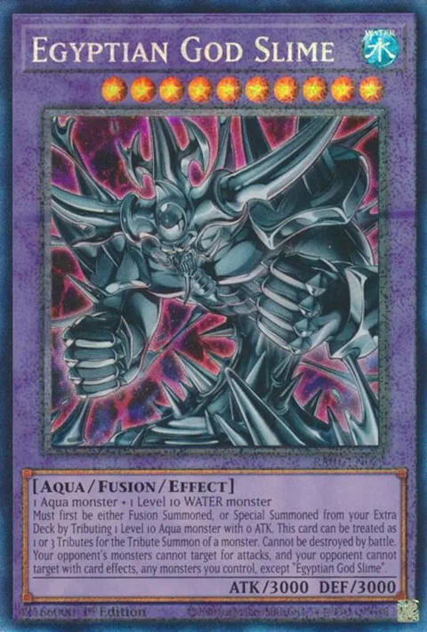 Egyptian God Slime Prismatic Collector's Rare RA01-EN029 Yu-Gi-Oh card from 25th Anniversary Rarity Collection