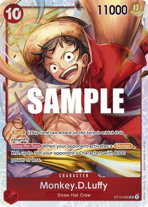 Monkey.D.Luffy ST10-006 One Piece card from Ultra Deck: The Three Captains