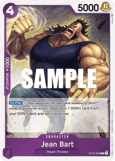 Jean Bart ST10-009 One Piece card from Ultra Deck: The Three Captains