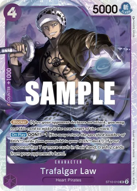 Trafalgar Law ST10-010 One Piece card from Ultra Deck: The Three Captains