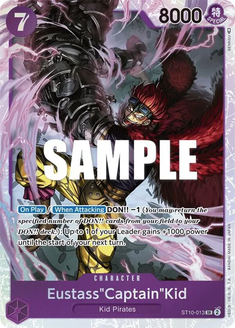 Eustass"Captain"Kid ST10-013 One Piece card from Ultra Deck: The Three Captains