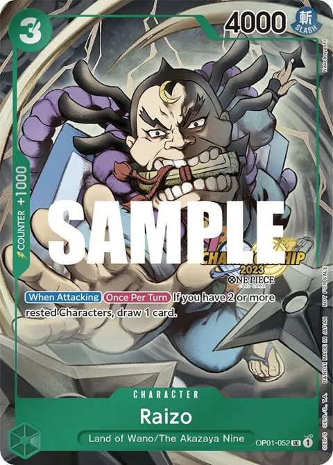 Raizo CS 2023 Event Pack OP01-052 One Piece card from One Piece Promotion Cards