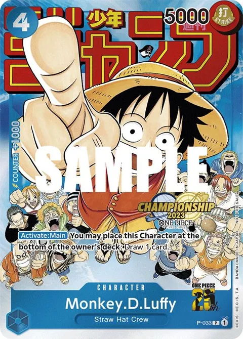 Monkey.D.Luffy CS 2023 Event Pack P-033 One Piece card from One Piece Promotion Cards