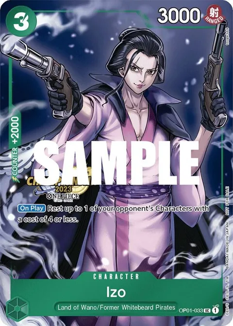Izo CS 2023 Celebration Pack OP01-033 One Piece card from One Piece Promotion Cards