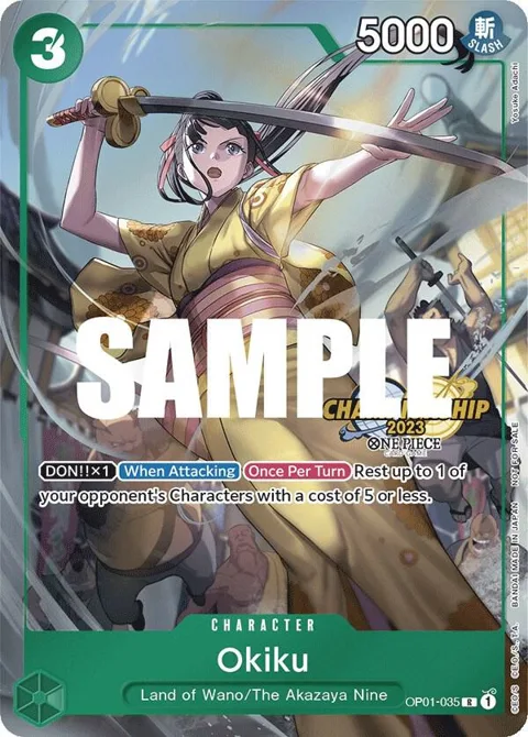 Okiku CS 2023 Celebration Pack OP01-035 One Piece card from One Piece Promotion Cards
