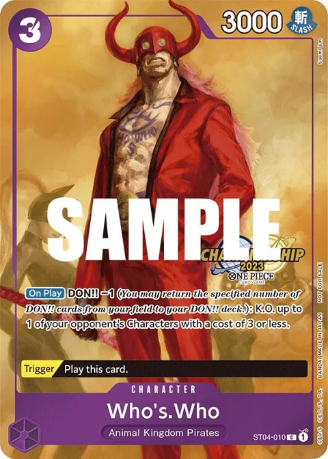 Who's.Who CS 2023 Celebration Pack ST04-010 One Piece card from One Piece Promotion Cards