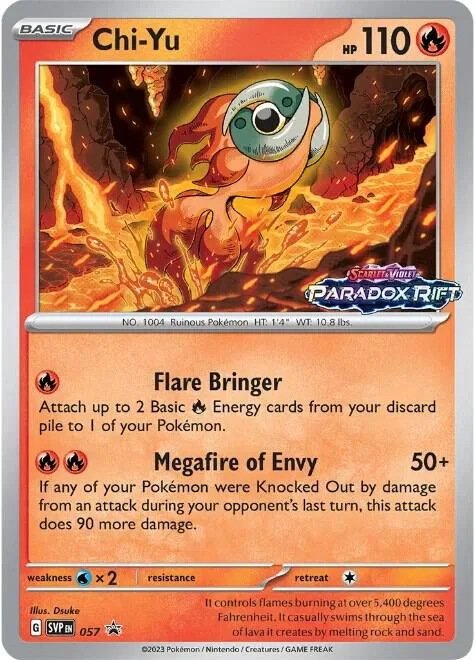 Chi-Yu - 057 Prerelease #057 Holofoil Pokémon card from Scarlet & Violet Promo Cards