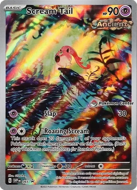 Scream Tail - 065 Pokemon Center Exclusive #065 Holofoil Pokémon card from Scarlet & Violet Promo Cards