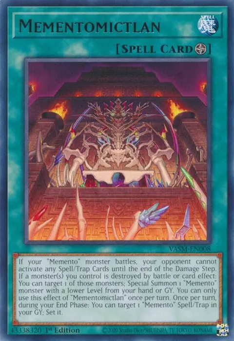 Mementomictlan VASM-EN008 Yu-Gi-Oh card from Valiant Smashers