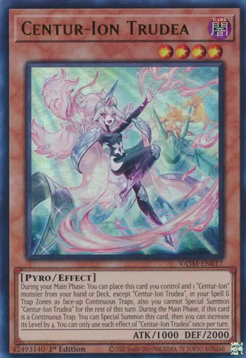 Centur-Ion Trudea VASM-EN017 Yu-Gi-Oh card from Valiant Smashers