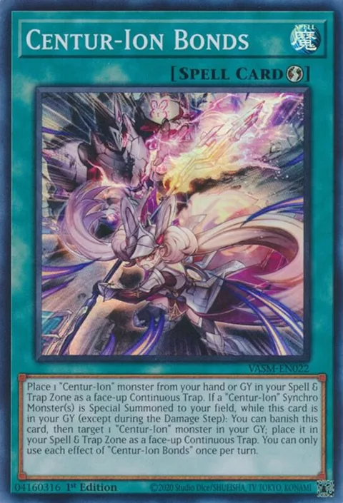 Centur-Ion Bonds VASM-EN022 Yu-Gi-Oh card from Valiant Smashers
