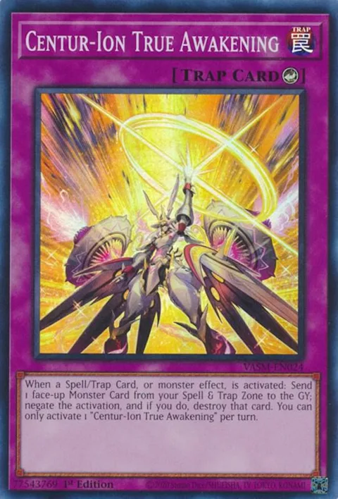 Centur-Ion True Awakening VASM-EN024 Yu-Gi-Oh card from Valiant Smashers