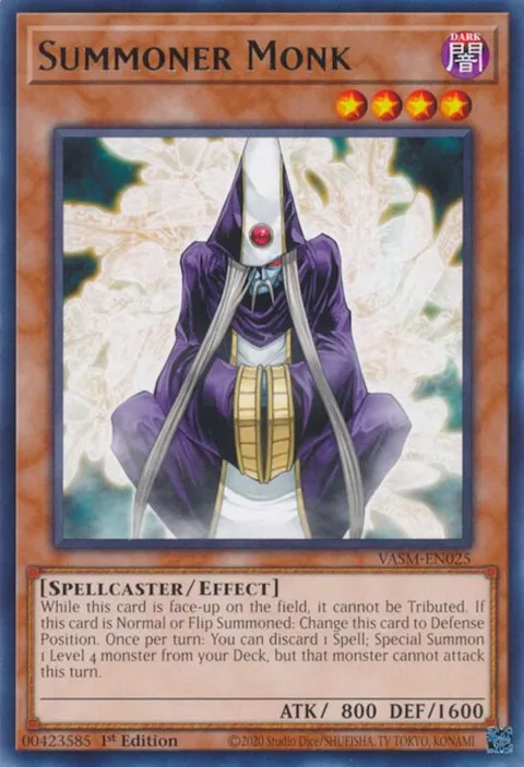 Summoner Monk VASM-EN025 Yu-Gi-Oh card from Valiant Smashers