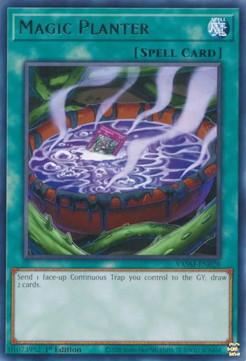 Magic Planter VASM-EN028 Yu-Gi-Oh card from Valiant Smashers