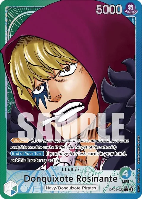 Donquixote Rosinante Alt Art OP05-022 One Piece card from Awakening of the New Era