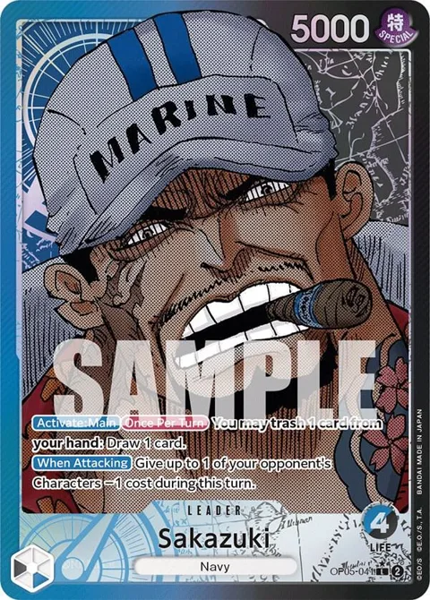 Sakazuki Alt Art OP05-041 One Piece card from Awakening of the New Era