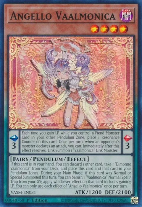 Angello Vaalmonica VASM-EN031 Yu-Gi-Oh card from Valiant Smashers