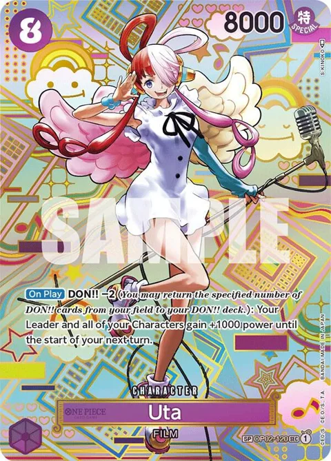 Uta SP OP02-120 One Piece card from Awakening of the New Era