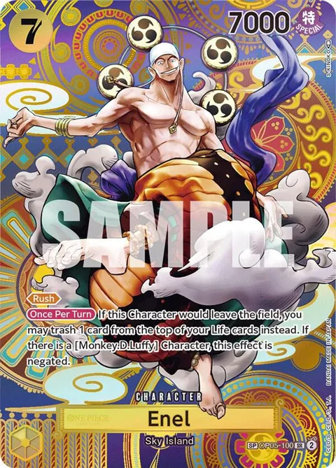 Enel SP OP05-100 One Piece card from Awakening of the New Era