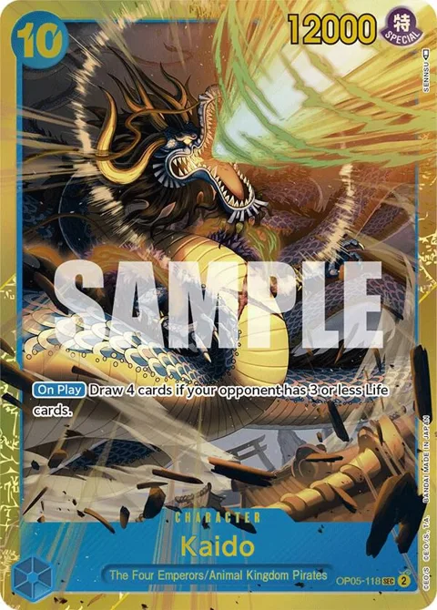 Kaido OP05-118 One Piece card from Awakening of the New Era