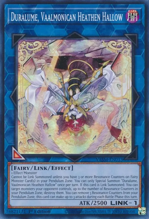 Duralume, Vaalmonican Heathen Hallow VASM-EN033 Yu-Gi-Oh card from Valiant Smashers