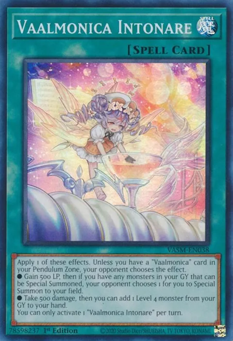 Vaalmonica Intonare VASM-EN038 Yu-Gi-Oh card from Valiant Smashers