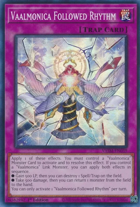 Vaalmonica Followed Rhythm VASM-EN039 Yu-Gi-Oh card from Valiant Smashers