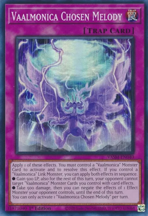 Vaalmonica Chosen Melody VASM-EN040 Yu-Gi-Oh card from Valiant Smashers