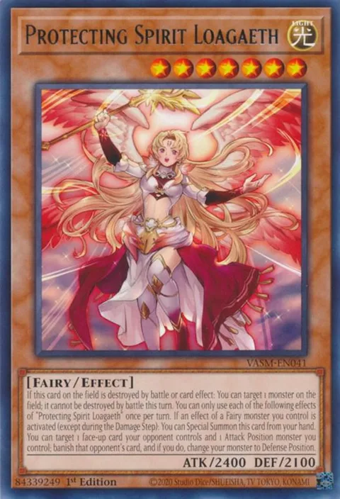 Protecting Spirit Loagaeth VASM-EN041 Yu-Gi-Oh card from Valiant Smashers