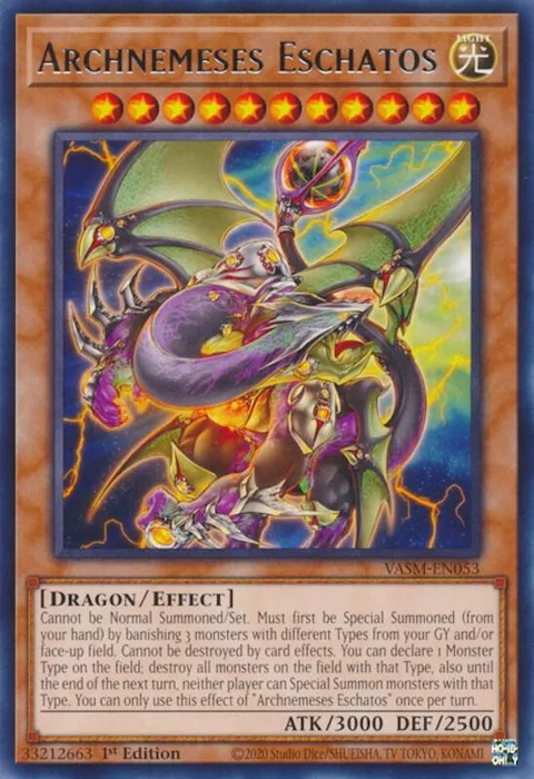 Archnemeses Eschatos VASM-EN053 Yu-Gi-Oh card from Valiant Smashers